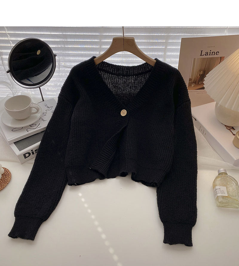 New Korean leisure aging foreign style long sleeved top  6443