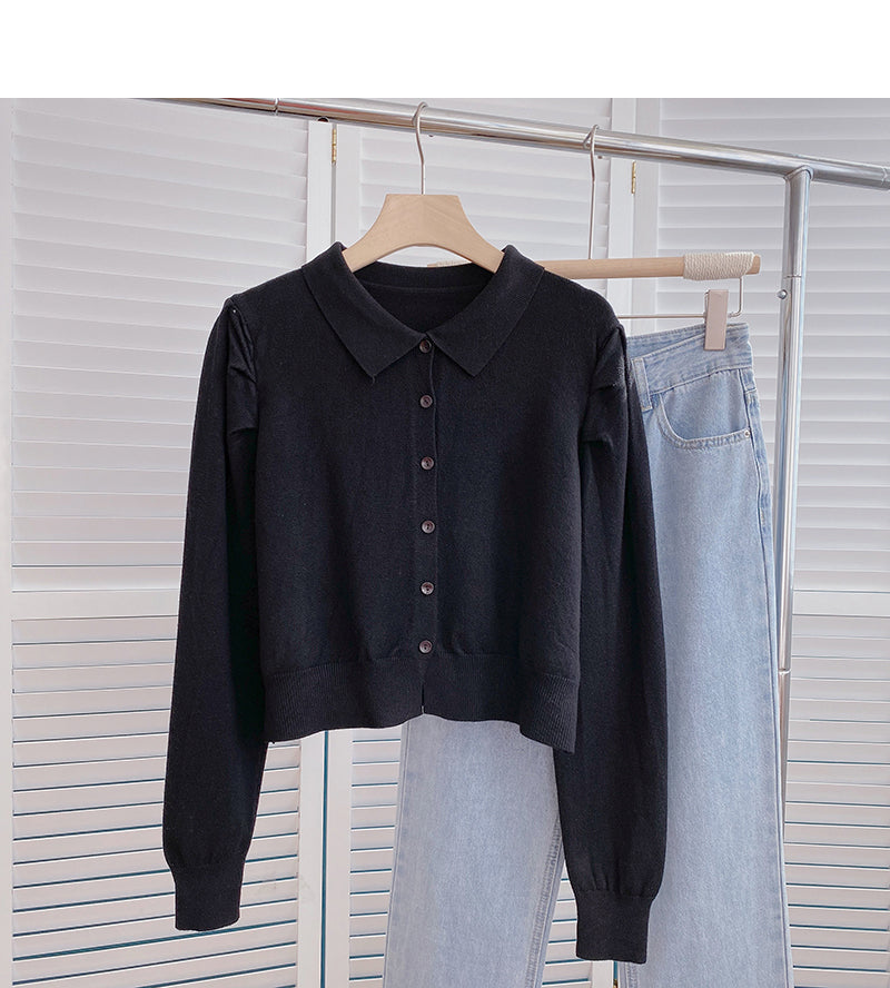 Versatile harbor Vintage short Lapel top  6609