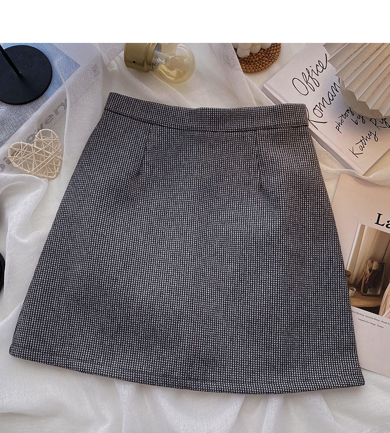 Korean minority temperament shows thin Hip Wrap Skirt  5491