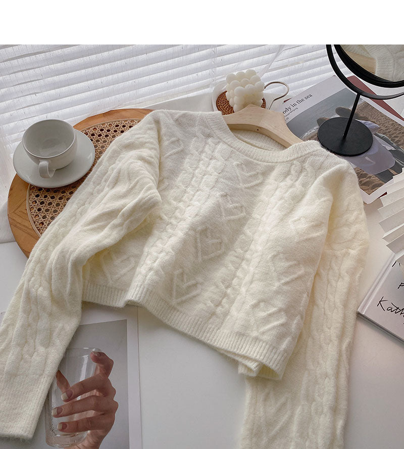 Korean solid color small man versatile Pullover Top  5941