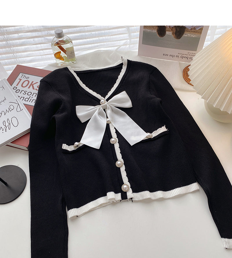 Korean version of exotic sweet long sleeved pearl button blouse  6441