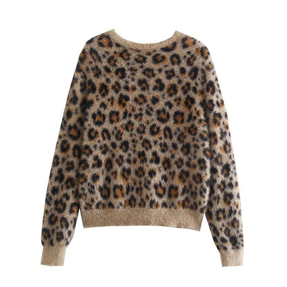 Versatile artificial fur effect sweater knitted coat  7353