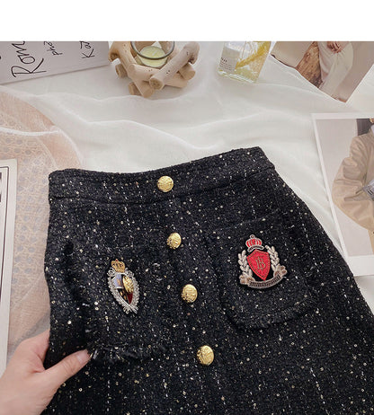 New high waist fashionable retro personalized Hip Wrap Skirt  5568