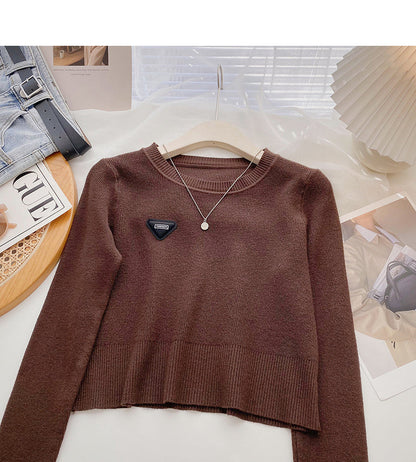 Versatile simple design short Pullover Top  6620