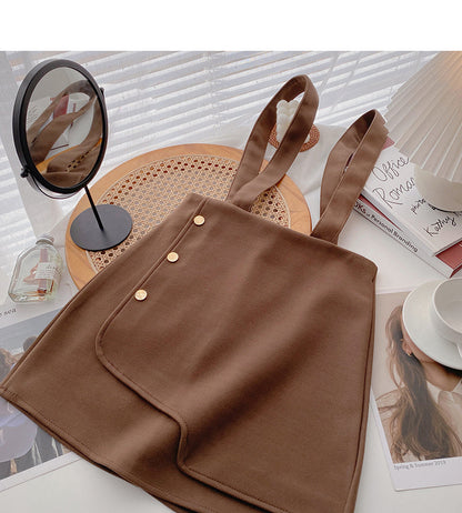 Irregular design breasted high waist slim skirt  5516