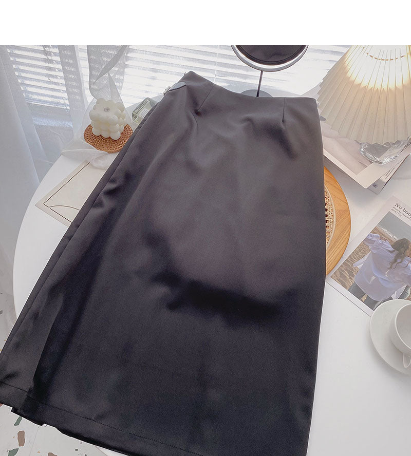Korean ins personalized fashion high waist design, slim skirt  5736