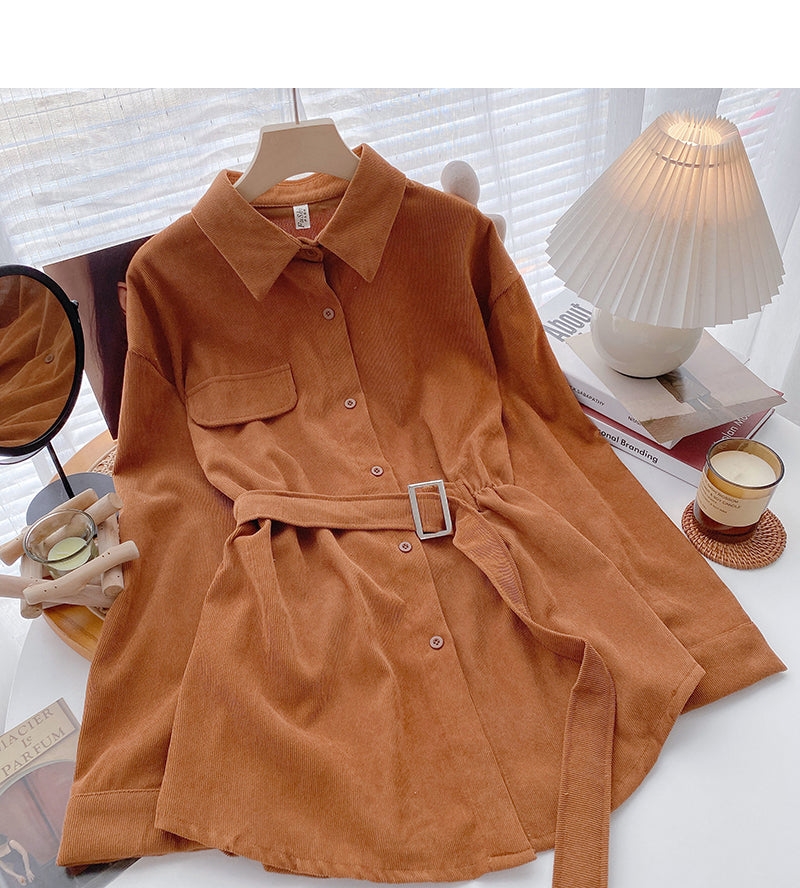 Korean style waistband lace up long sleeve top  6340
