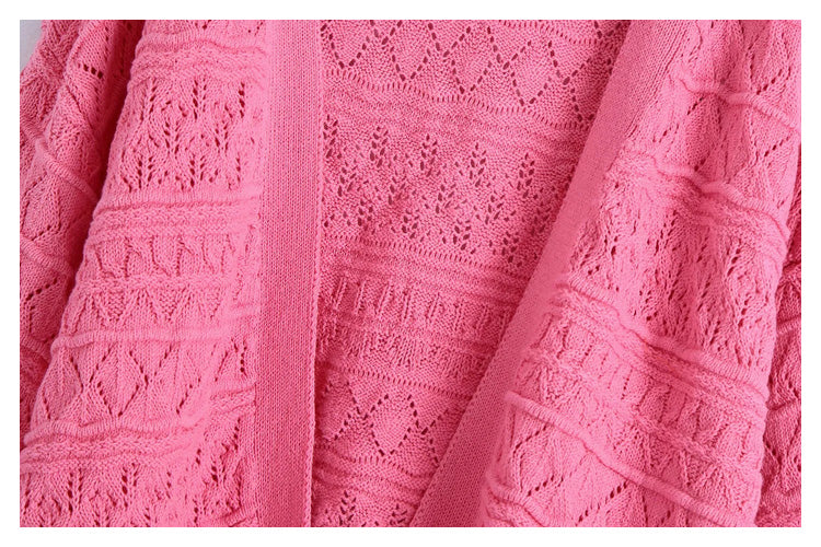 European and American women's autumn new thin knitted jacket  7232