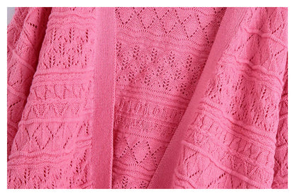 European and American women's autumn new thin knitted jacket  7232