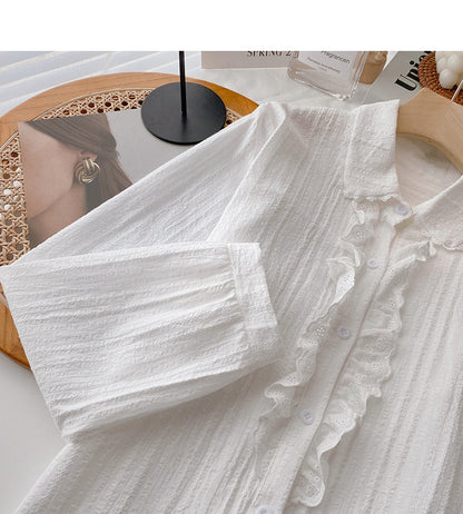 New Korean soft thin long sleeve top  6390