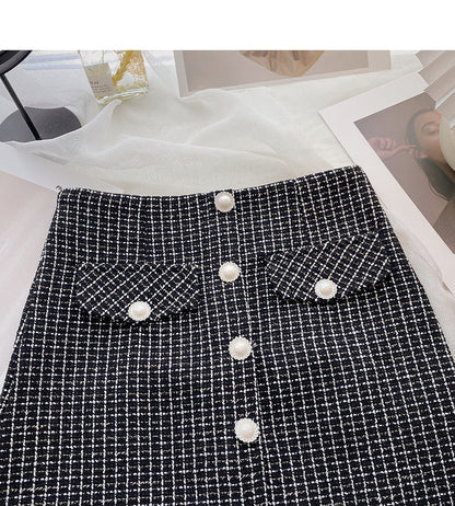 Korean style small fragrance skirt  5615