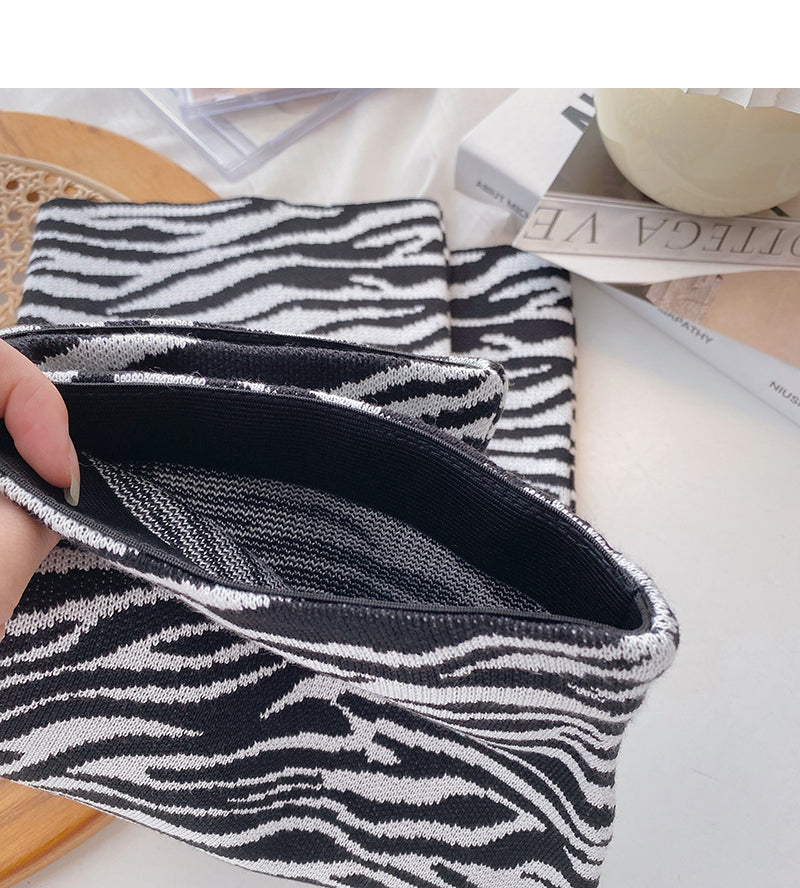 New Korean fashionable personality slim zebra A-line skirt  5629
