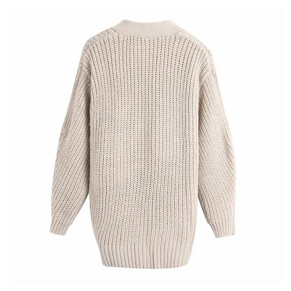 Slim bow double breasted knit coat  7398