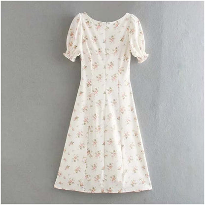 Court style little broken flower girl Platycodon grandiflorum dress  7124