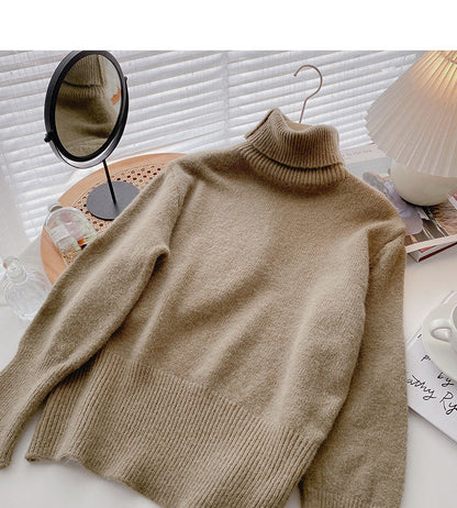 Korean version lazy temperament thin loose Pullover long sleeve top  5932