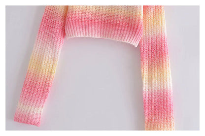 New foreign style waffle sweater short sweater  7421