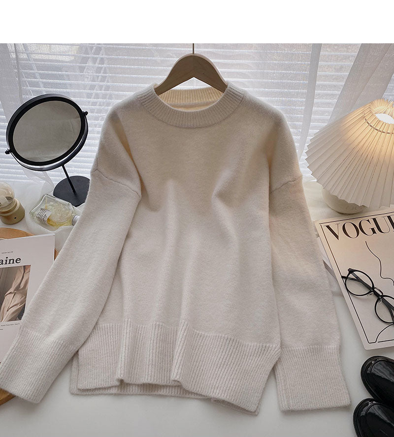 New Korean lazy casual loose split top  5940
