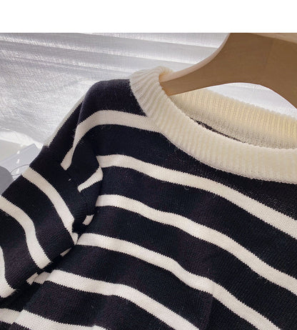New Korean style simple round neck top  5923