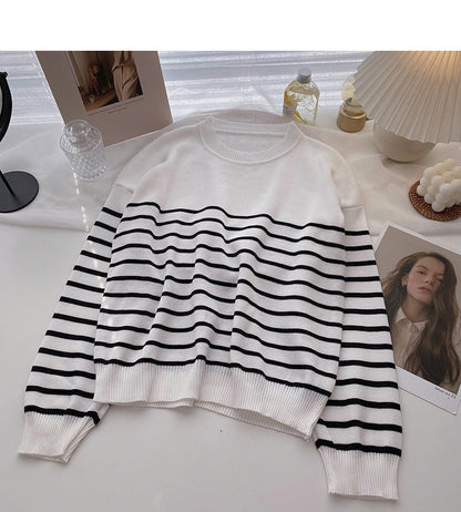 Long sleeve Pullover crew neck sweater  6526