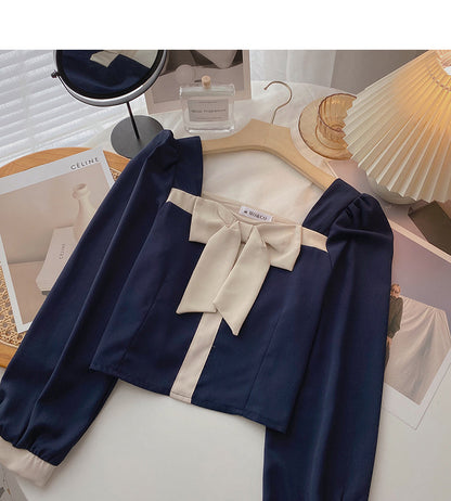 Design style shirt versatile long sleeve pullover shirt  6418