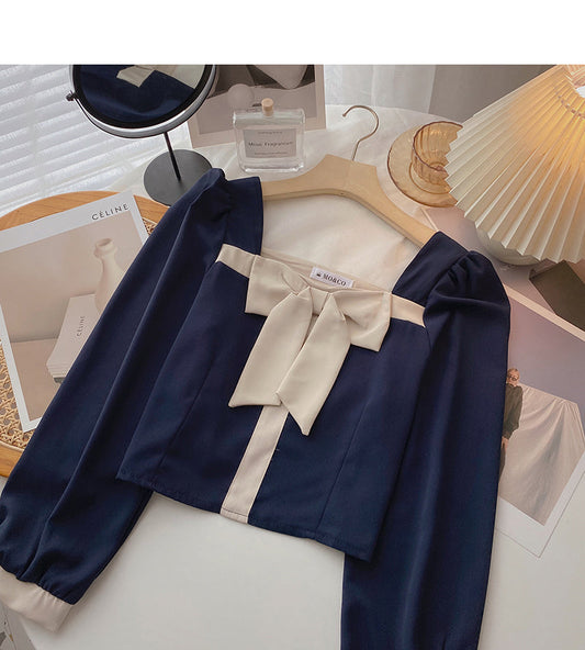 Design style shirt versatile long sleeve pullover shirt  6418