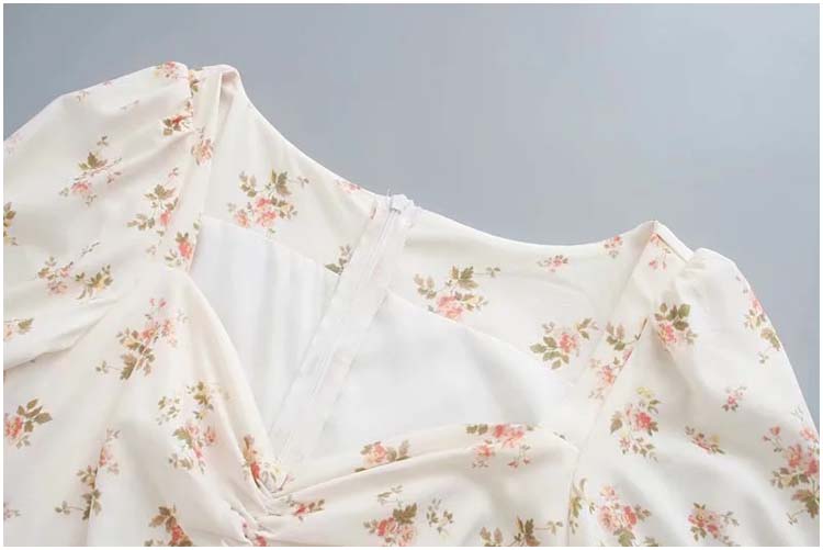 Court style little broken flower girl Platycodon grandiflorum dress  7124