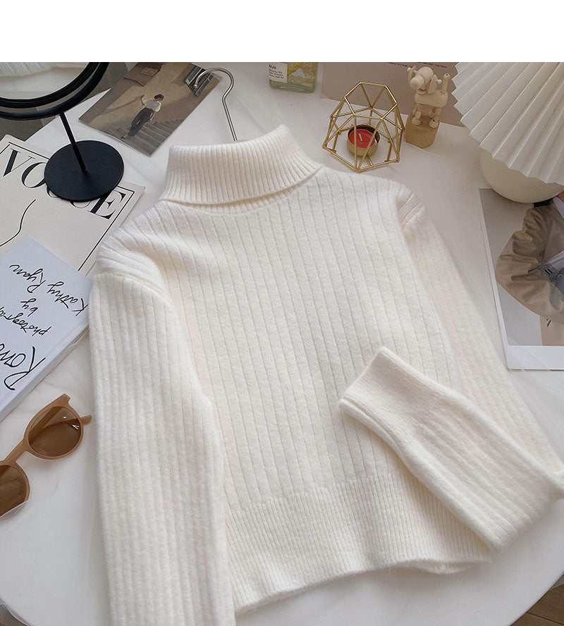 Lazy loose short slim long sleeve Pullover Top  6119