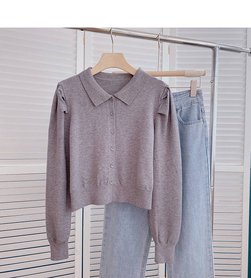 Versatile harbor Vintage short Lapel top  6609