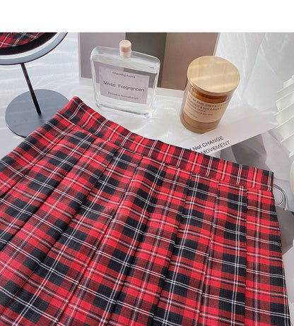 Age reducing retro versatile pleated skirt  5668