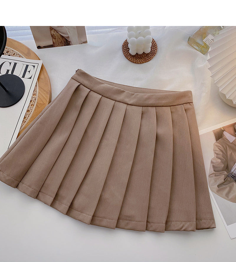 Temperament aging college style high waist A-line skirt  5580