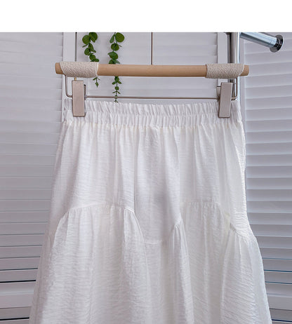 Korean version of gentle hanging medium length skirt  5798