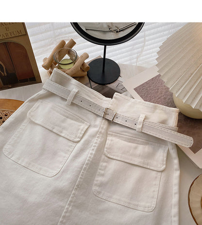 New Korean casual irregular slim skirt  5671