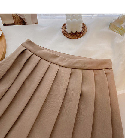 Temperament aging college style high waist A-line skirt  5580