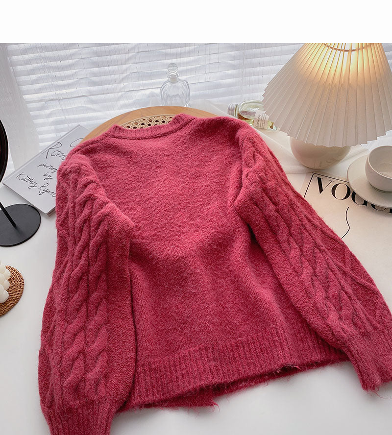 New Korean fashion slim long sleeve top  5885