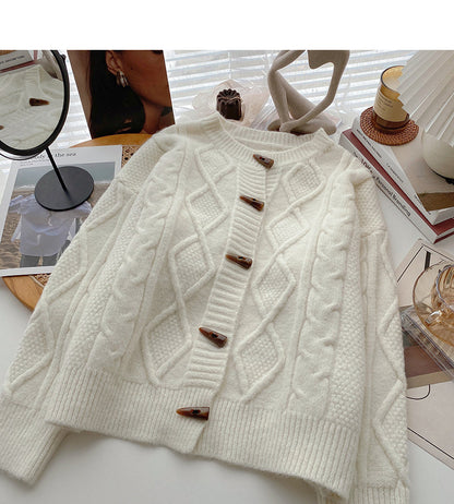 Vintage round neck button top  6039