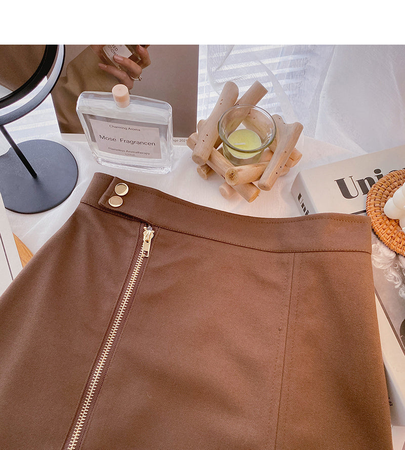 The new Korean version is slim and versatile, with a trend of casual short skirts  5613