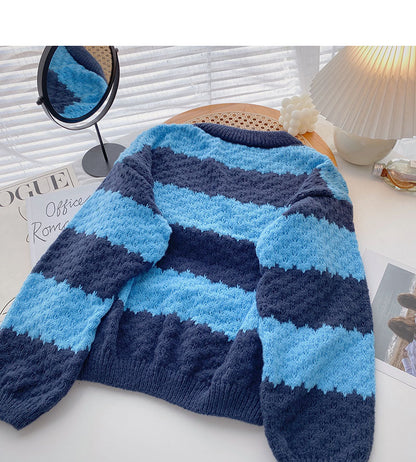 New Korean loose long sleeve Pullover Top  5896
