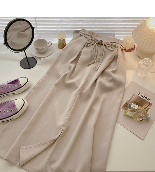 The new Korean style has a slim and vertical A-line skirt  5713