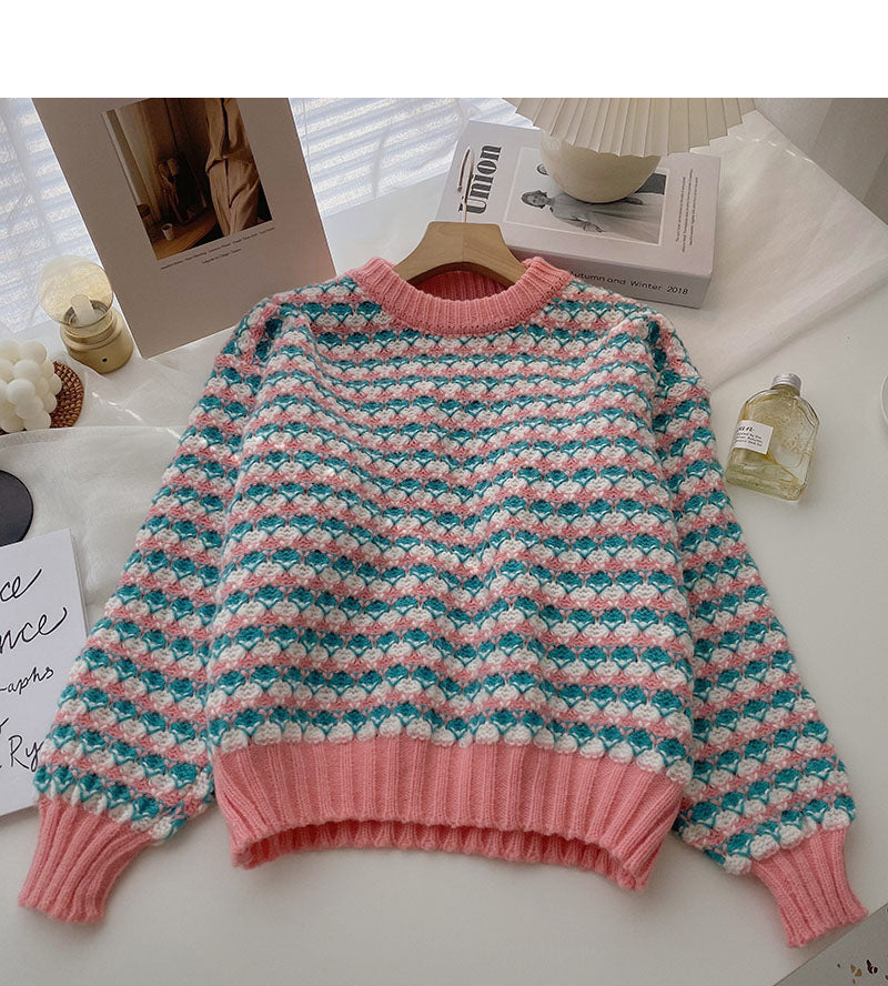 Korean minority design foreign style long sleeve top  5913