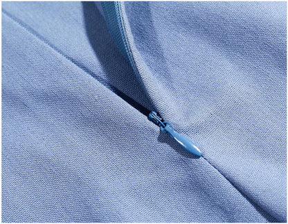 New style square neck waist fold Hepburn style bubble sleeve skirt  7075
