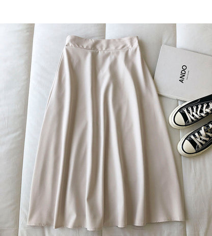 New Korean long skirt with gentle and thin temperament  5689