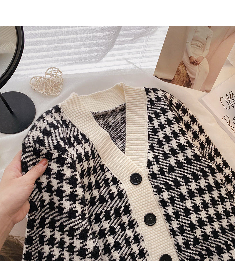 Lazy wind sweater cardigan coat female  5987