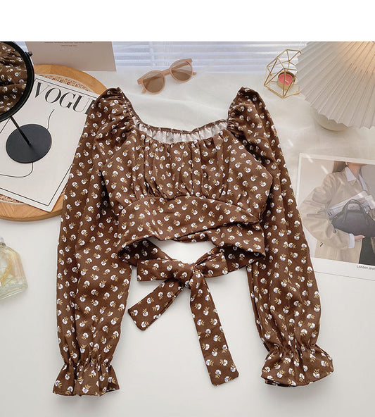 New Korean slim short bandage top  6349