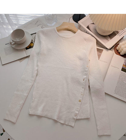 Design sense knitwear slim top 6563