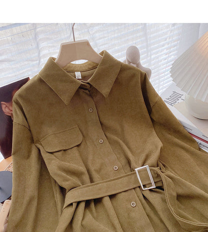Korean style waistband lace up long sleeve top  6340