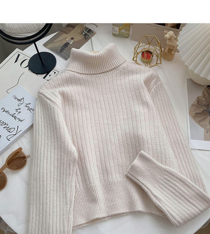 Lazy loose short slim long sleeve Pullover Top  6119