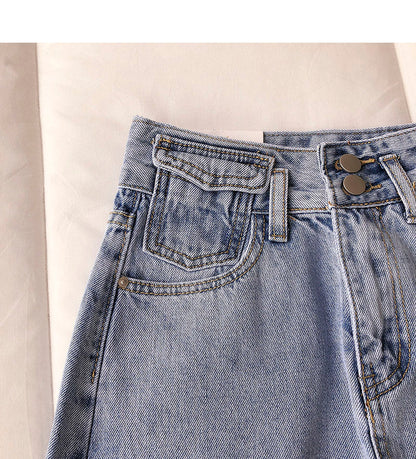 New women's Korean retro Hong Kong cowboy student skirt  5679