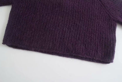 New lazy French spike knit sweater  7354