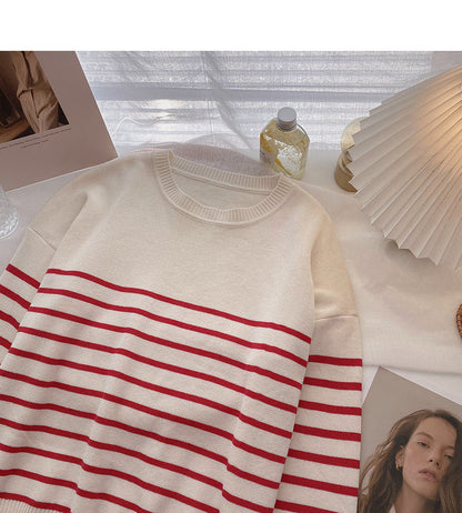 Long sleeve Pullover crew neck sweater  6526