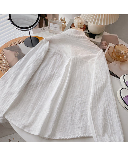 New Korean soft thin long sleeve top  6390
